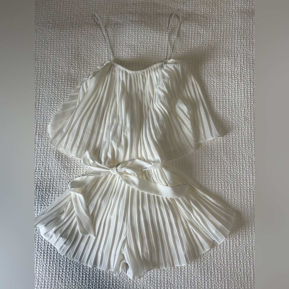 Vici Classy Pleated Romper